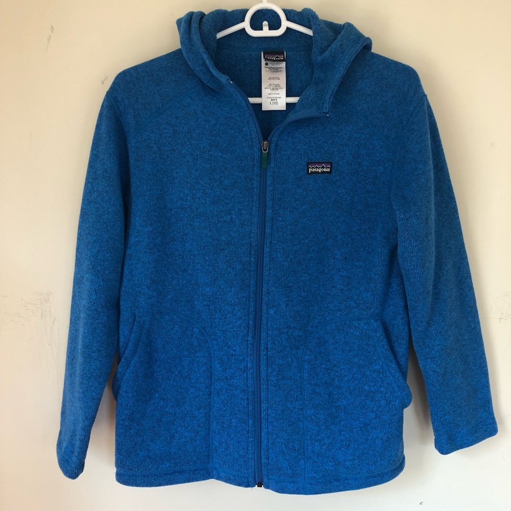 Boys Large Patagonia Fleece with Hood